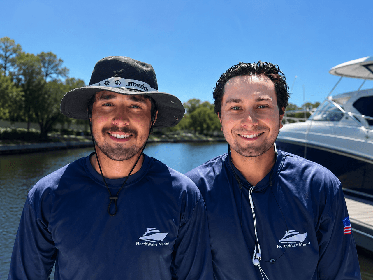 Ian (left) and Alex (right), co-founders of NorthWake Marine